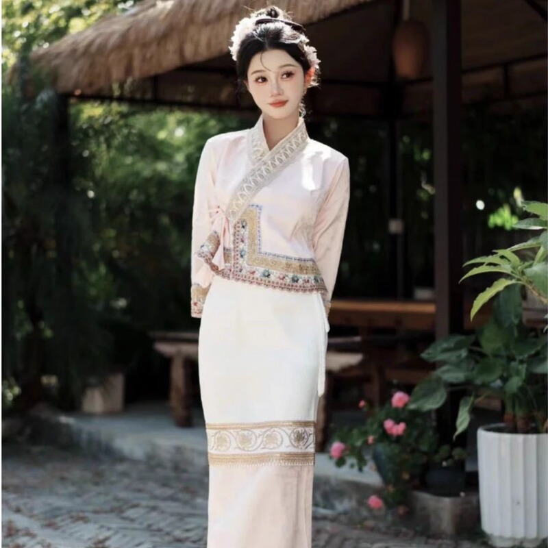 Xishuangbanna High-End Women's Clothing Travel Photography Elegant Photoshoot Workwear New Ethnic Dai Clothing Set