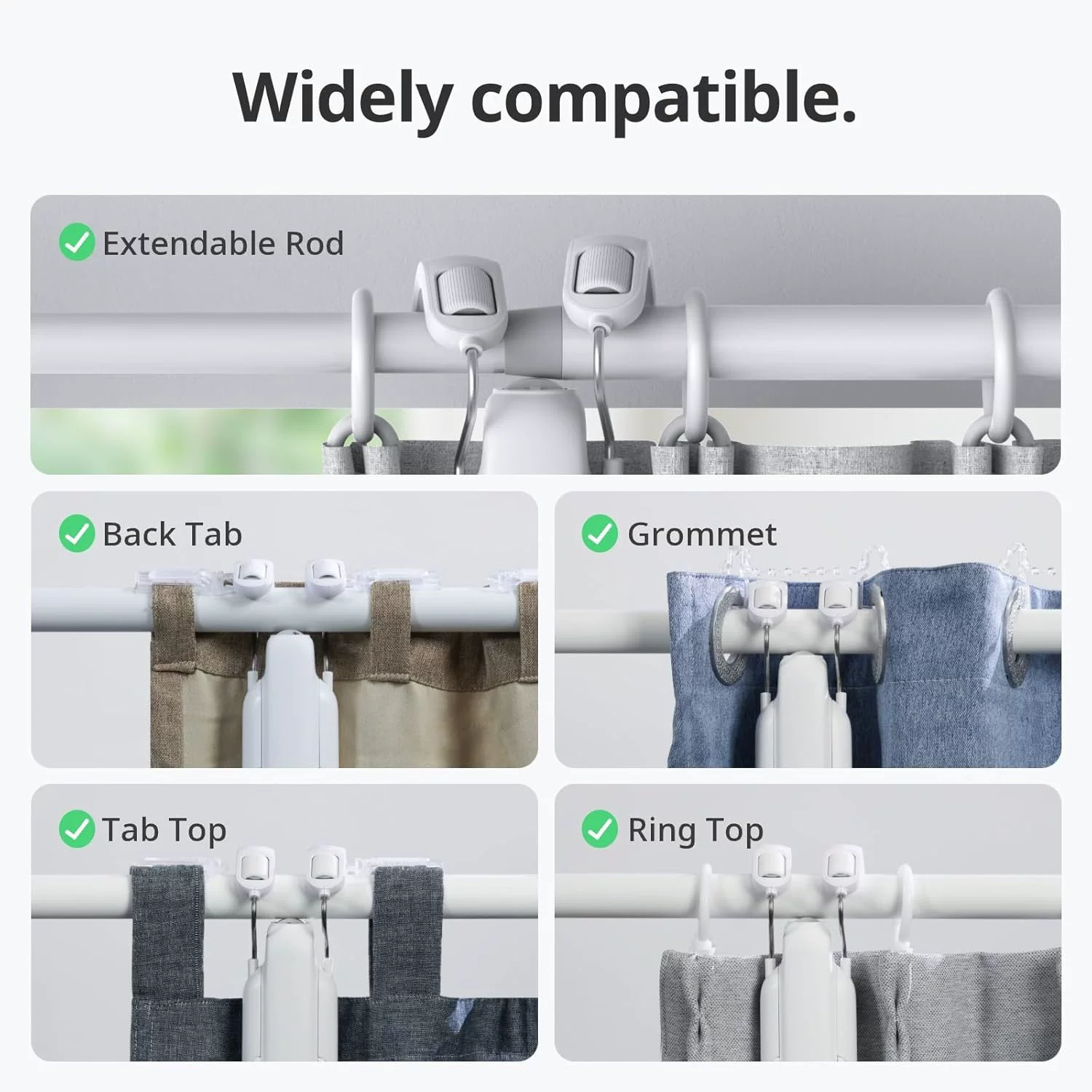 SwitchBot [Автоматический открыватель шторы Curtain 3 Rod, солнечная панель для жалюзи, контроллер]