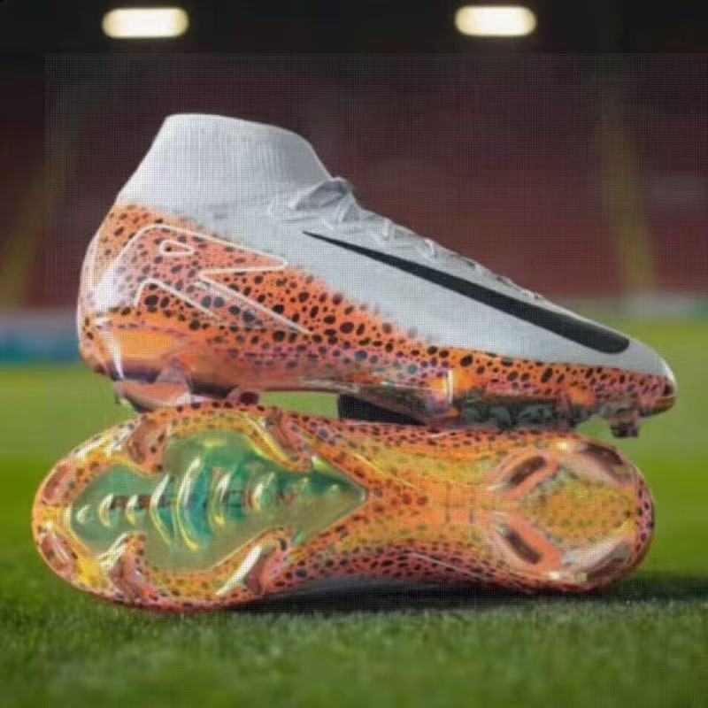 Xiao Li Zi Official Website Genuine Cristiano Ronaldo Cr7 Assassin 16Th Generation 17 High-Top Children's Student Super Top Soccer Shoes Men's Fg Long Spikes