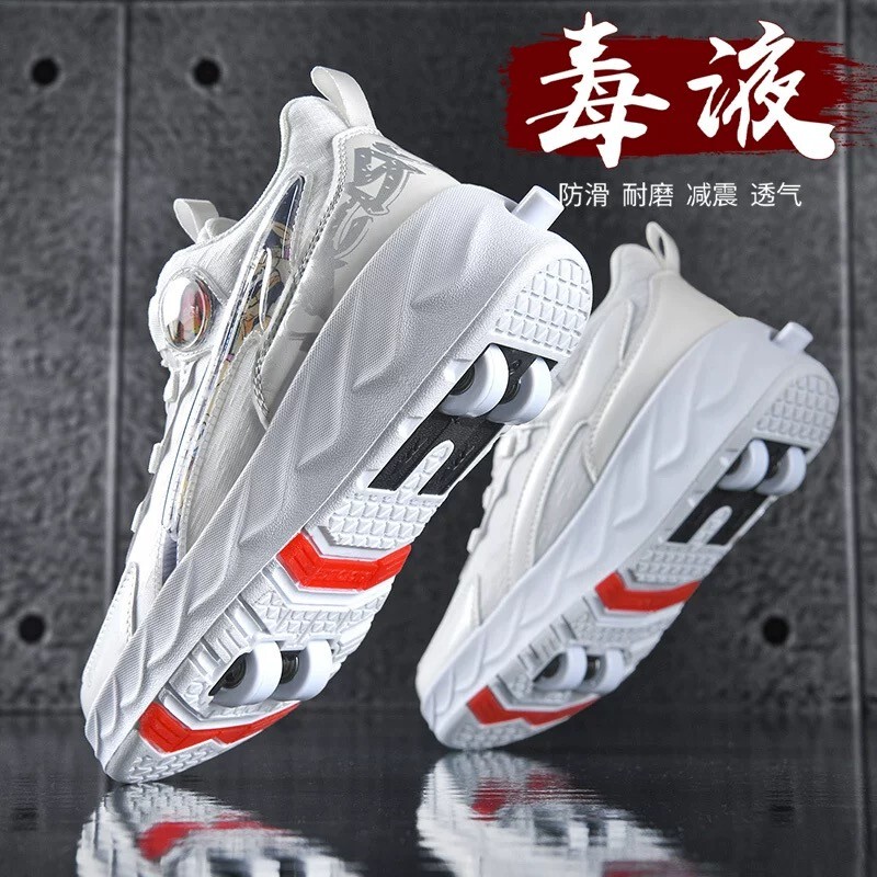 Boys' Summer Mesh Breathable Children's Sports Roller Shoes, Big Kids' Invisible Roller Skates with Wheels for Girls Boys' Summer Mesh Breathable Children's Sports Roller Shoes, Big Kids' Invisible Roller Skates with Wheels for Girls
