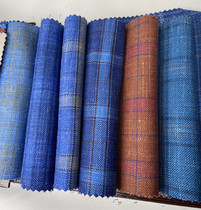 Tailor-made high-grade worsted wool suit wool suit Plaid stripe fabric high-end customization