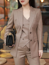 Perfect relationship Chen Shu khaki single-breasted slim suit suit suit suit female event host meeting suit suit suit suit suit suit suit