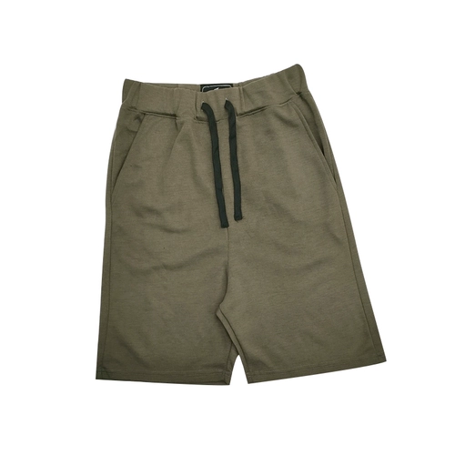 Трикотажные спортивные комфортные мягкие шорты для отдыха, штаны, эластичная талия, на шнурках, высокая талия, свободный крой