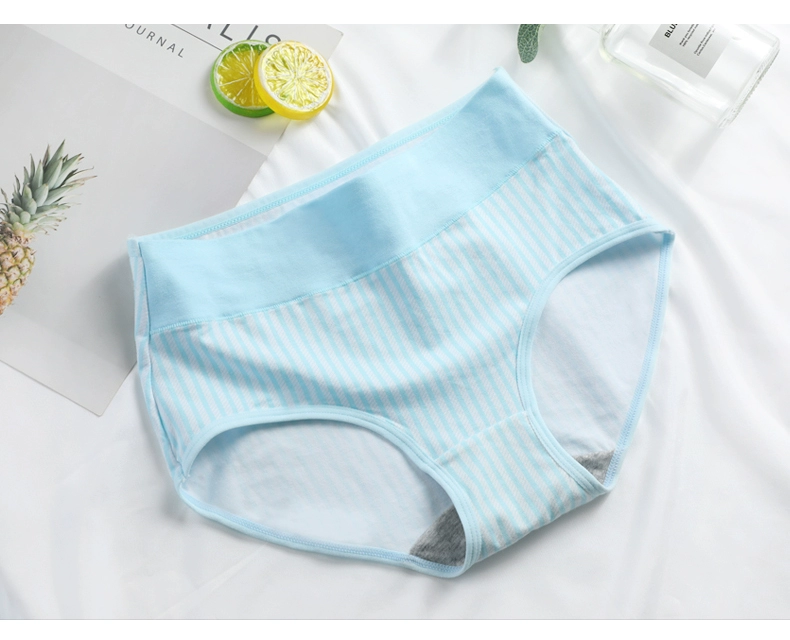 Đồ lót không kháng khuẩn của phụ nữ Nam Cực 100% cotton cạp cao bụng mỡ mm cộng với quần đùi tam giác cỡ giữa eo - Võ sĩ quyền Anh