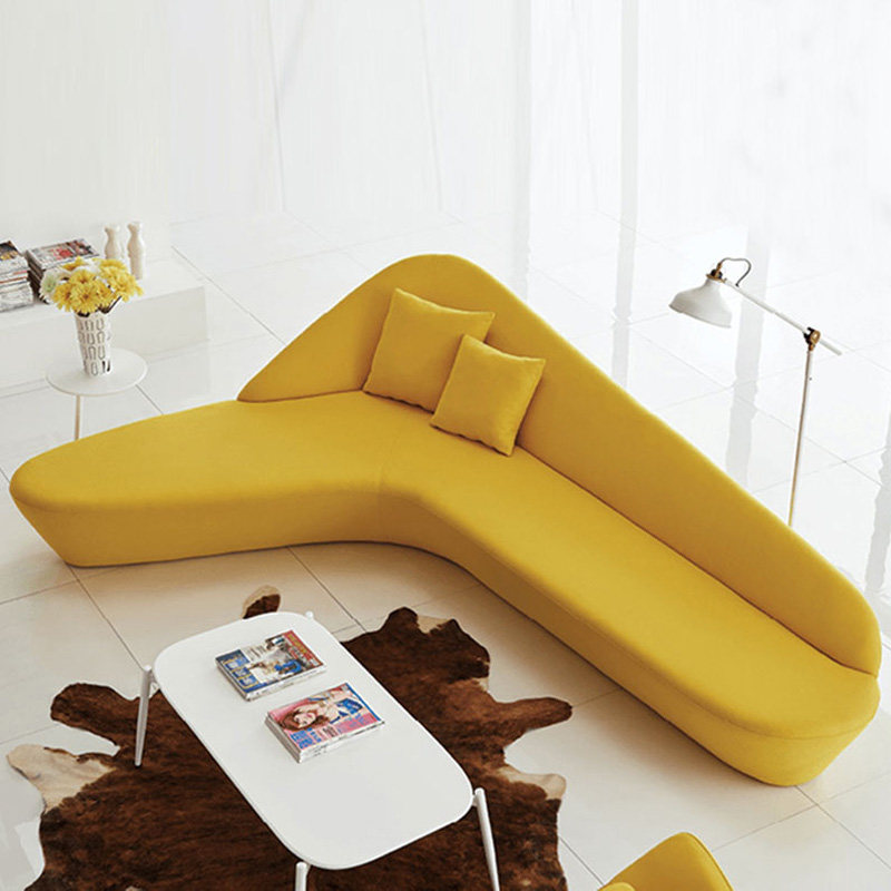 Joyful Praises of the same designer Fashion creative Sofa Mall Hall Minimalist fabric Arc Sofa