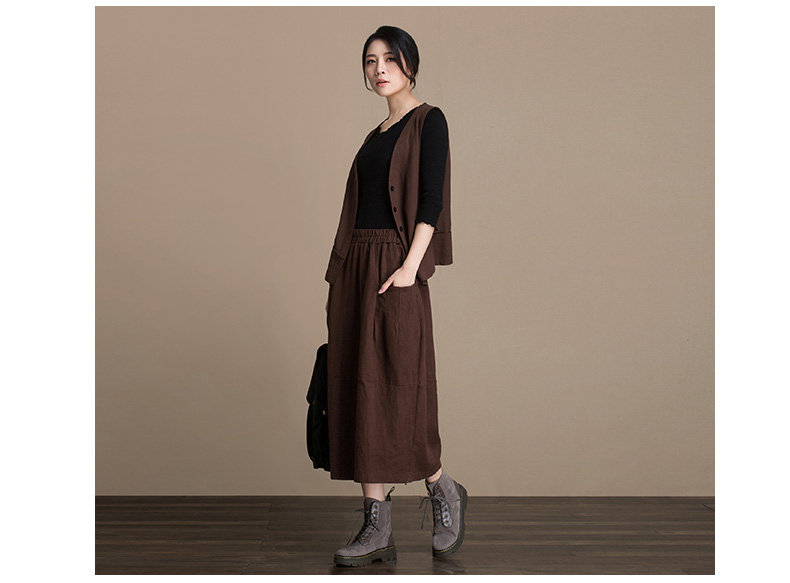 Débardeur hiver femme en Chanvre - Ref 3176043 Image 18