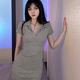 gusty new hot girl slim lapel solid color bottoming knitted skirt pure lust style simple slimming student dress