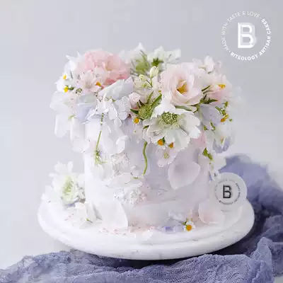 BITEOLOGY (Hatsumi)C152 creative flowers NET Red birthday cake Beijing Shanghai same city delivery