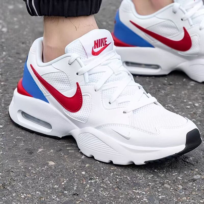 Nike Nike Men's Shoes Air Max Air Cushion Cushioning Running Shoes Red Hook Wear-Resistant Casual Shoes Cj1670-100