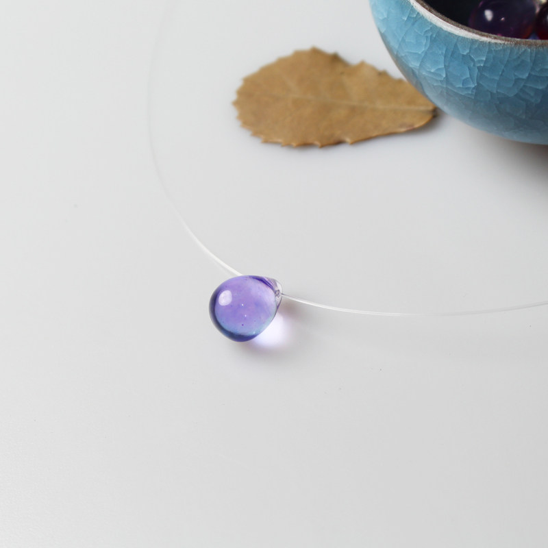 Years of Retention Mermaid Tears Stealth Necklace Woman Silver Silver Simple Accessories S925 Silver Sweet Cocklace Chain