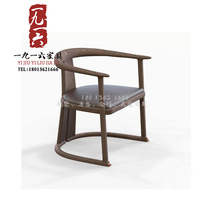 New Chinese dining table and chair combination of modern dining room Zen teachair villa model room furniture customization