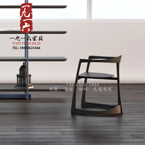 New Chinese dining chair Chan chair office chair solid wood chair furniture household