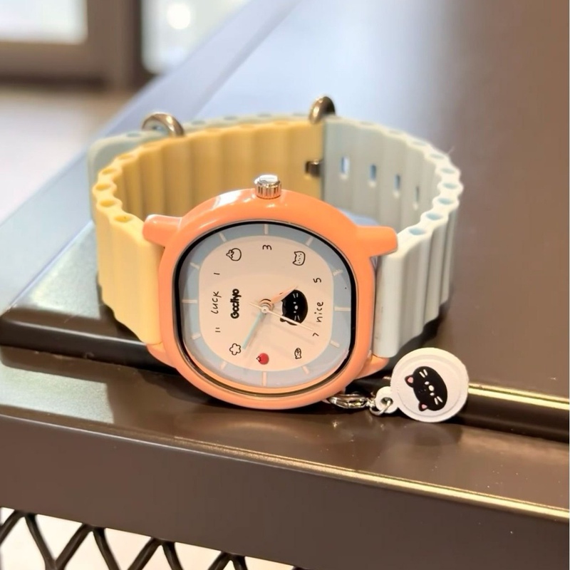 Red Book Popular Cat Diary Dopamine Color-Blocking Playful Style Student Watch Fashionable Niche Versatile Wristwatch Waterproof Red Book Popular Cat Diary Dopamine Color-Blocking Playful Style Student Watch Fashionable Niche Versatile Wristwatch Waterproof