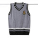 Autumn and winter youth wool vest student style trendy boys and big children wool knitted waistcoat V-neck sweater vest velvet vest