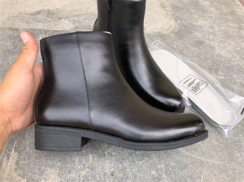 High top A fur shoes cold area warm fur boots high top boots new side zipper fur shoes