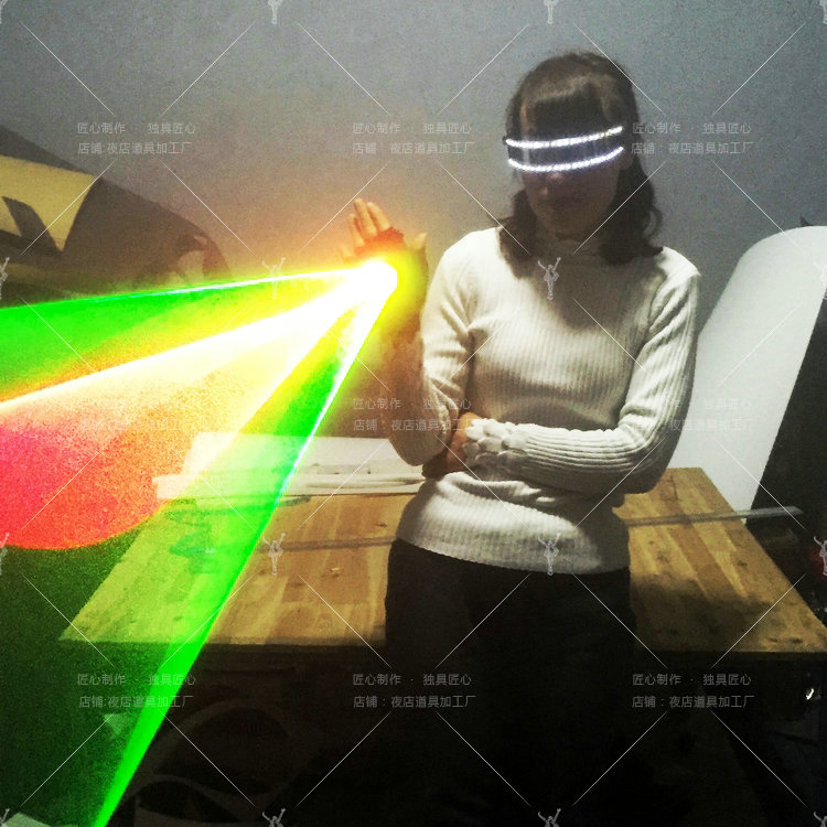 Laser Dance Performance Gloves Laser Swivel Swirl Gloves LED Luminous Laser Laser Glove Cyclone Luminous