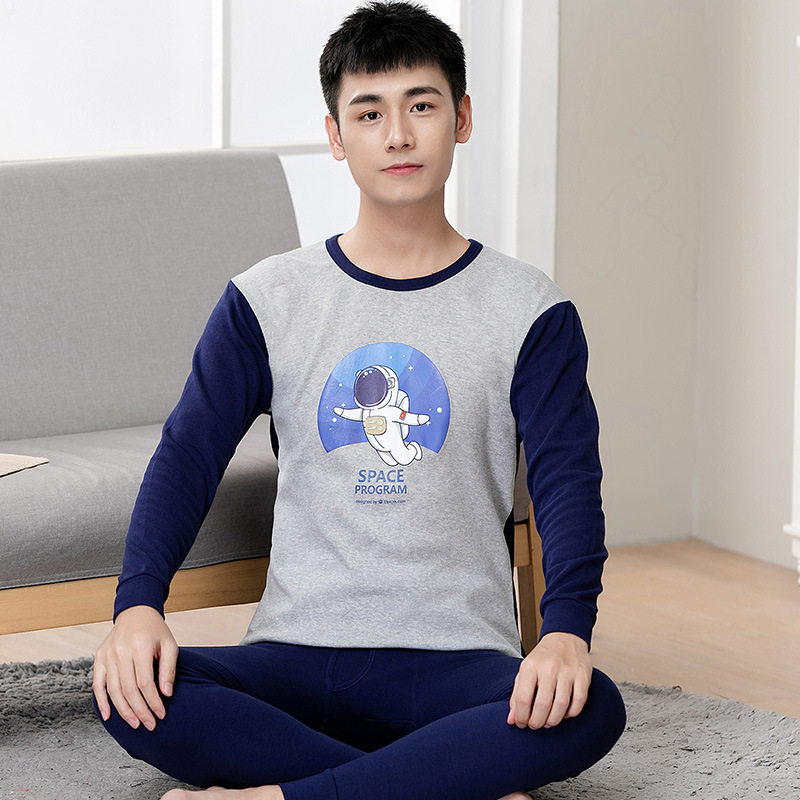 Youth autumn clothes sanitary pants suit men's cotton heating clothes big boys junior high school students boys cotton sweaters