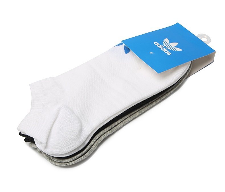 Adidas Adi Cỏ ba lá mới trung tính nam và nữ thể thao thoải mái vớ ngắn (3 đôi) AB3889 - Vớ thể thao tất thể thao