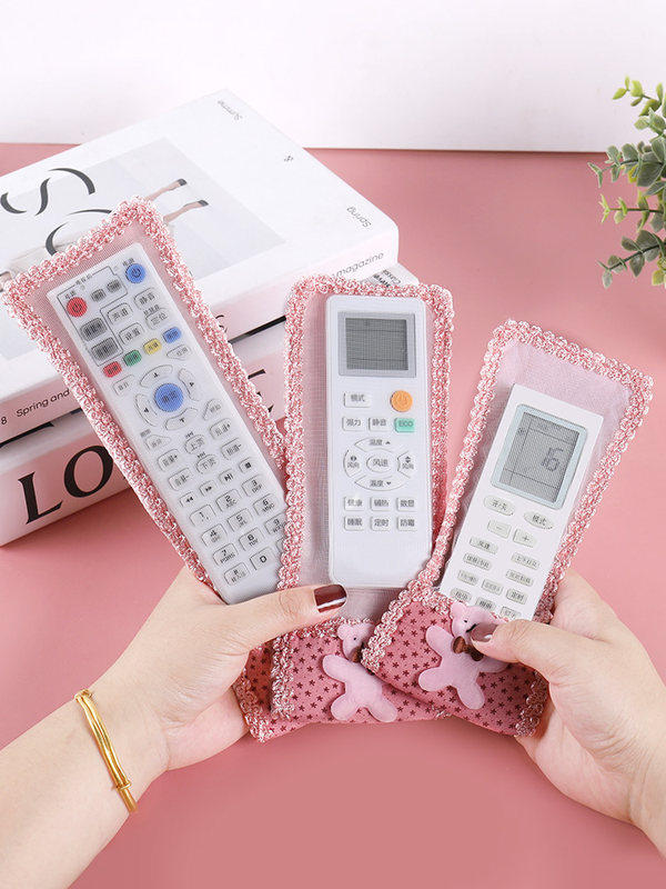 Lace remote control protective cover dust cover remote control cover TV air conditioning set-top box cover anti-fall anti-scratch anti-dirty water