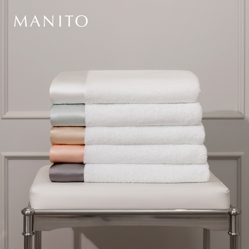 Manito/Manito Brimmy Towel Bath Towel Silk Bathroom Three-Piece Set