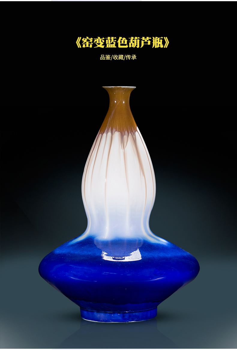 Jingdezhen ceramics up creative vase furnishing articles pomegranate bottle of new Chinese style home sitting room adornment handicraft