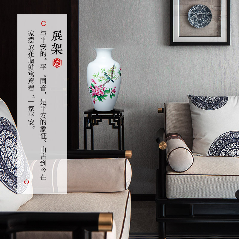 The Master of jingdezhen ceramics hand - made vases, flower arrangement sitting room of Chinese style household adornment handicraft furnishing articles TV ark