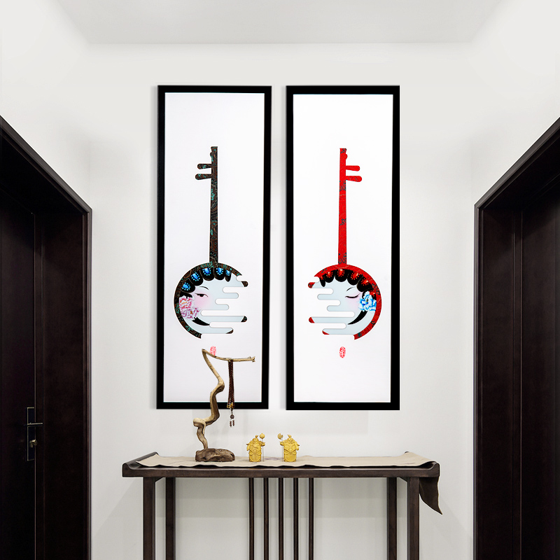 Jingdezhen ceramic murals hand - made of new creative Chinese porcelain plate painting the sitting room decorate sofa setting wall decoration