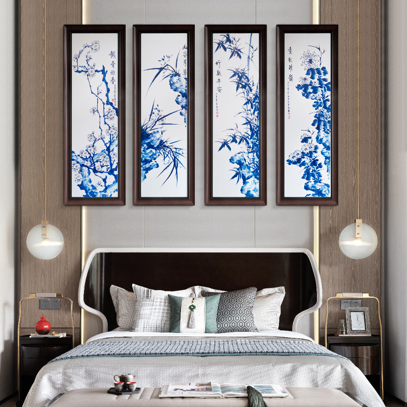 Porcelain plate painting jingdezhen ceramic corridor of new Chinese style adornment by patterns of sitting room sofa background wall to hang a picture