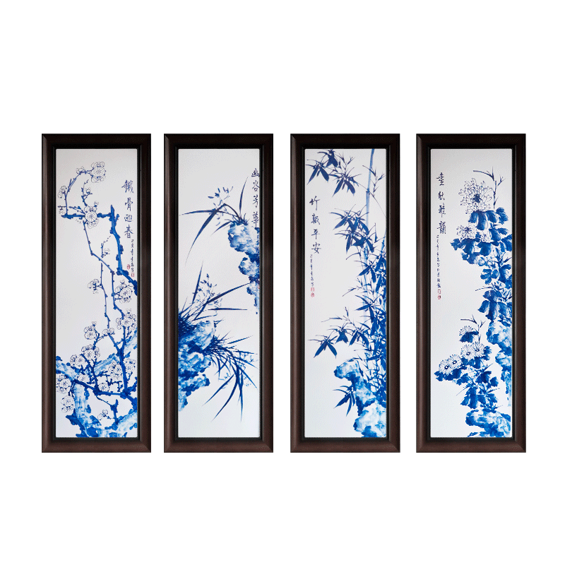 Porcelain plate painting jingdezhen ceramic corridor of new Chinese style adornment by patterns of sitting room sofa background wall to hang a picture