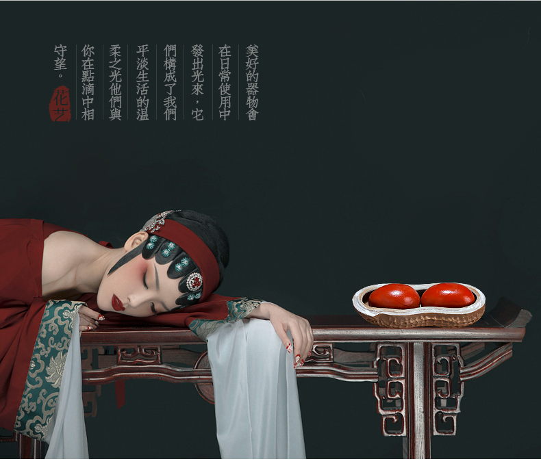Jingdezhen ceramic creative home sitting room adornment new Chinese rich ancient frame porcelain small place, a simulation of -into