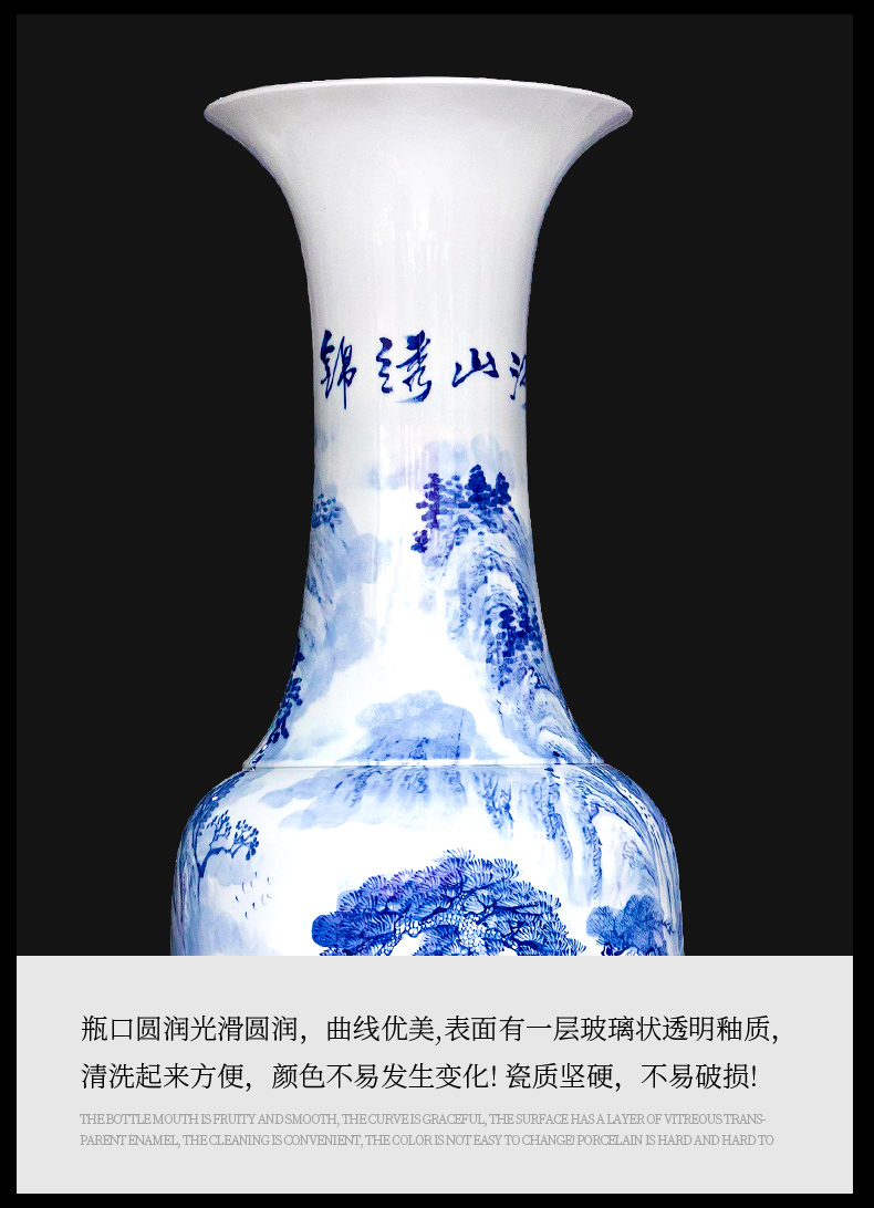 Jingdezhen ceramics of large vases, large home sitting room hotel near the TV ark adornment furnishing articles