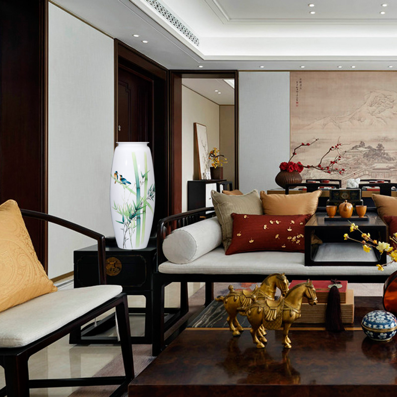 Jingdezhen ceramics by furnishing articles hand - made vases, flower arranging new Chinese style household ladder sitting room adornment