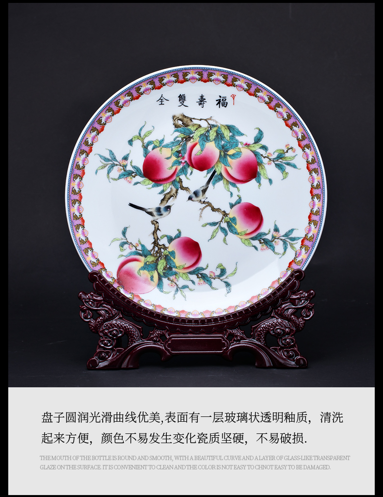 Jingdezhen ceramics three - piece vase furnishing articles of new Chinese style household to decorate the living room into a small handicraft live arranging flowers