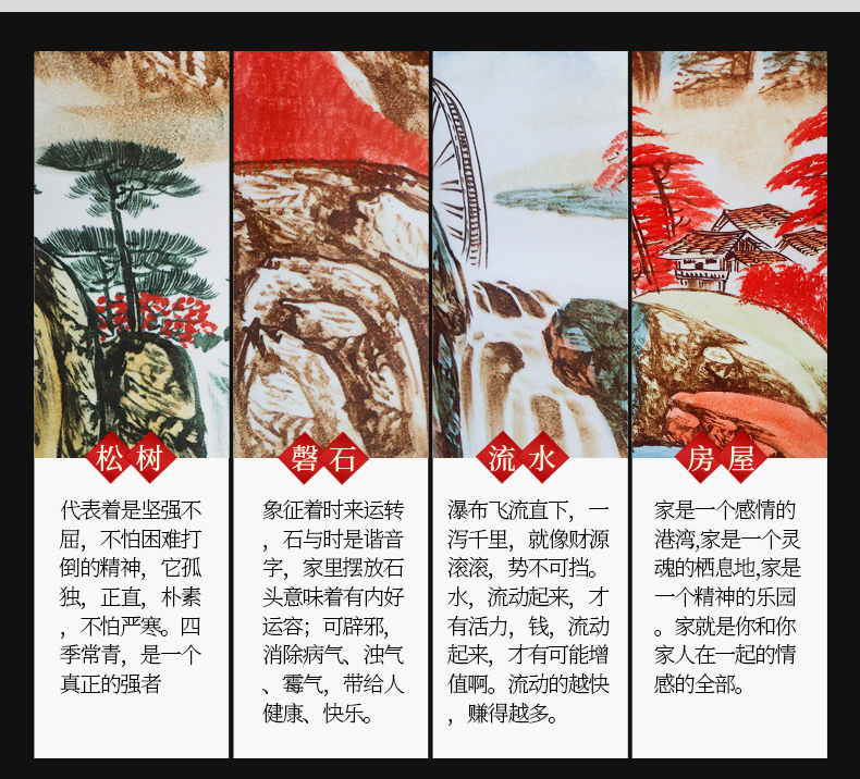 Jingdezhen ceramic hand - made China red luck of large vases, Chinese style furnishing articles the opened a large living room