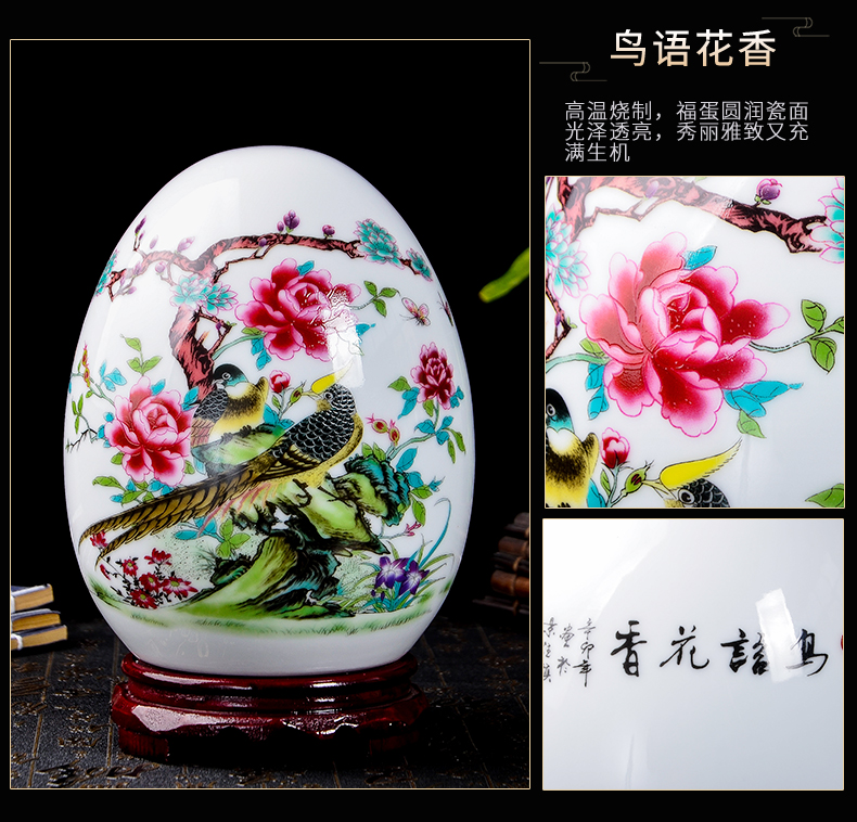 Jingdezhen gốm sứ cắm hoa nhỏ đồ trang trí thủ công Trung Quốc phòng khách nhà TV tủ trang trí đồ nội thất trang trí phòng khách nhà ống