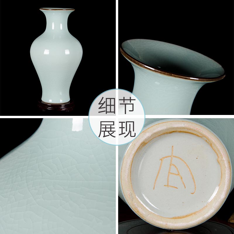 Z047 archaize of jingdezhen ceramics up crack vase household decoration decoration decoration large living room