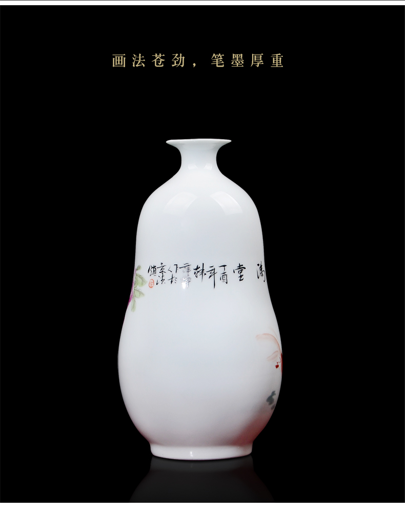 The Master of jingdezhen ceramics hand - made pastel vases, flower arrangement of prosperity home sitting room adornment is placed