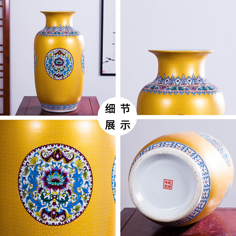 Aj207 jingdezhen ceramics European large vases, flower arranging TV ark, adornment is placed large living room
