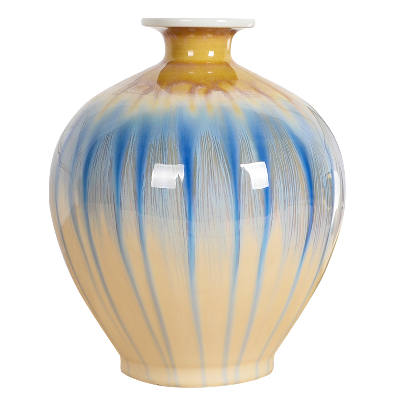 Cb87 flower vase Chinese jingdezhen ceramics up crack dried flowers, sitting room, home furnishing articles