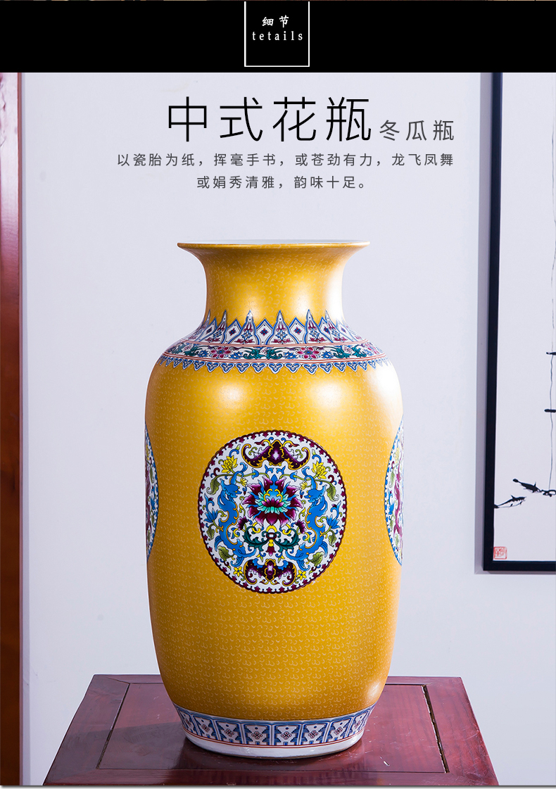 Aj207 jingdezhen ceramics European large vases, flower arranging TV ark, adornment is placed large living room