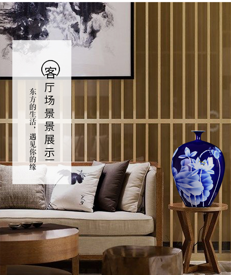 Famous master of jingdezhen ceramics hand - made vases z7 furnishing articles sitting room porch decoration of Chinese style household arts and crafts