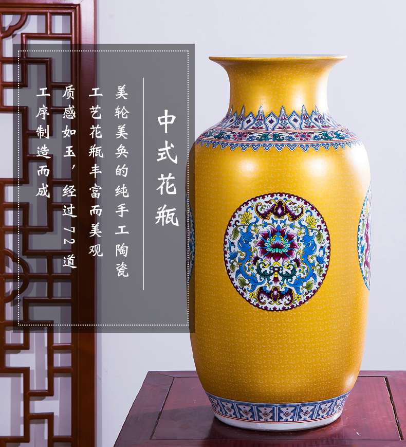 Aj207 jingdezhen ceramics European large vases, flower arranging TV ark, adornment is placed large living room