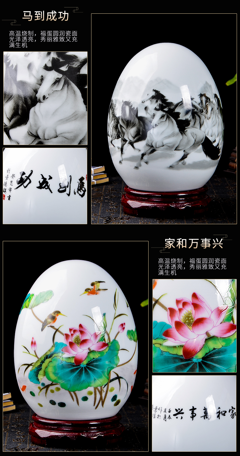 Jingdezhen gốm sứ cắm hoa nhỏ đồ trang trí thủ công Trung Quốc phòng khách nhà TV tủ trang trí đồ nội thất trang trí phòng khách nhà ống