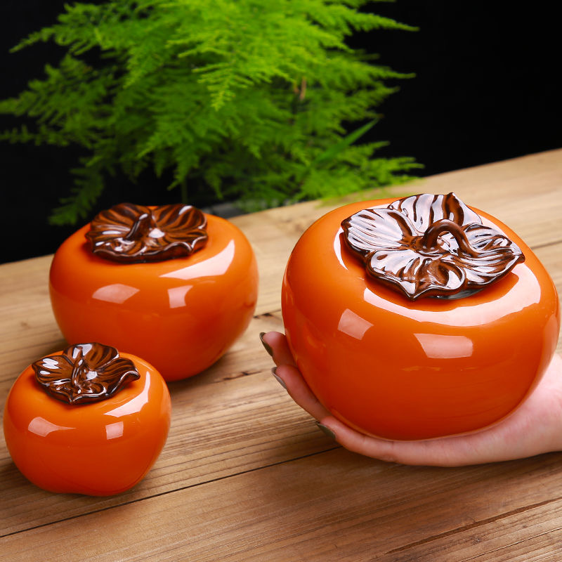 Events, tea cans ceramic persimmon tea cans cans tea box sealed cans sealed cans sealed tea track
