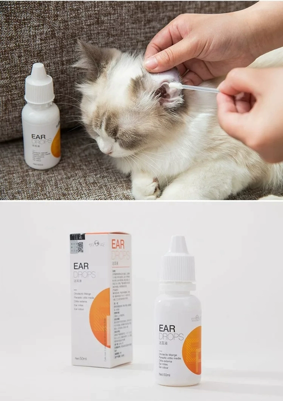 Yi Nuo thuốc nhỏ tai trừ tai điếc làm sạch tai mèo rửa tai chó viêm tai - Cat / Dog Beauty & Cleaning Supplies