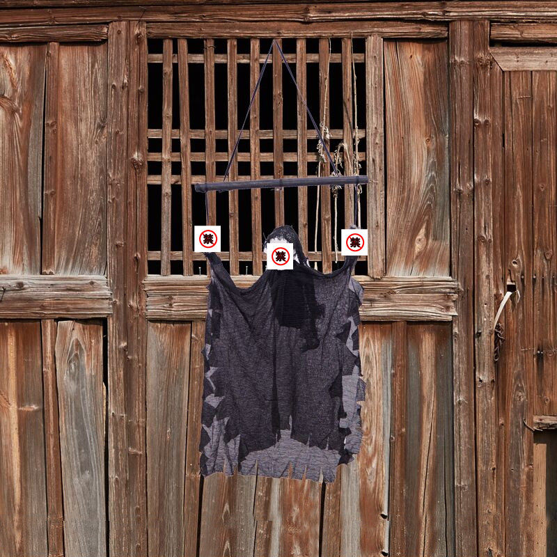 Halloween Haunted House Escape Bar KTV Scene Layout Decoration Props Horror Glowing Skull Hanging Ghost