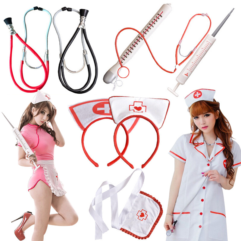 cosplay small nurse bar party watch Props Ghost Festival Movie and TV Spice Doctor Hair Stirrup