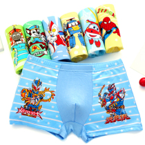 Boys underwear 2020 new foreign-style childrens small underwear flat horn modal Altman Spiderman baby baby