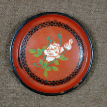Bauolong Taika Tea Disk enamel plate of China Enamel Factory old objects