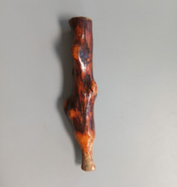 Physical shooting of early yellow poplar wood old cigarette holders old cigarette collection